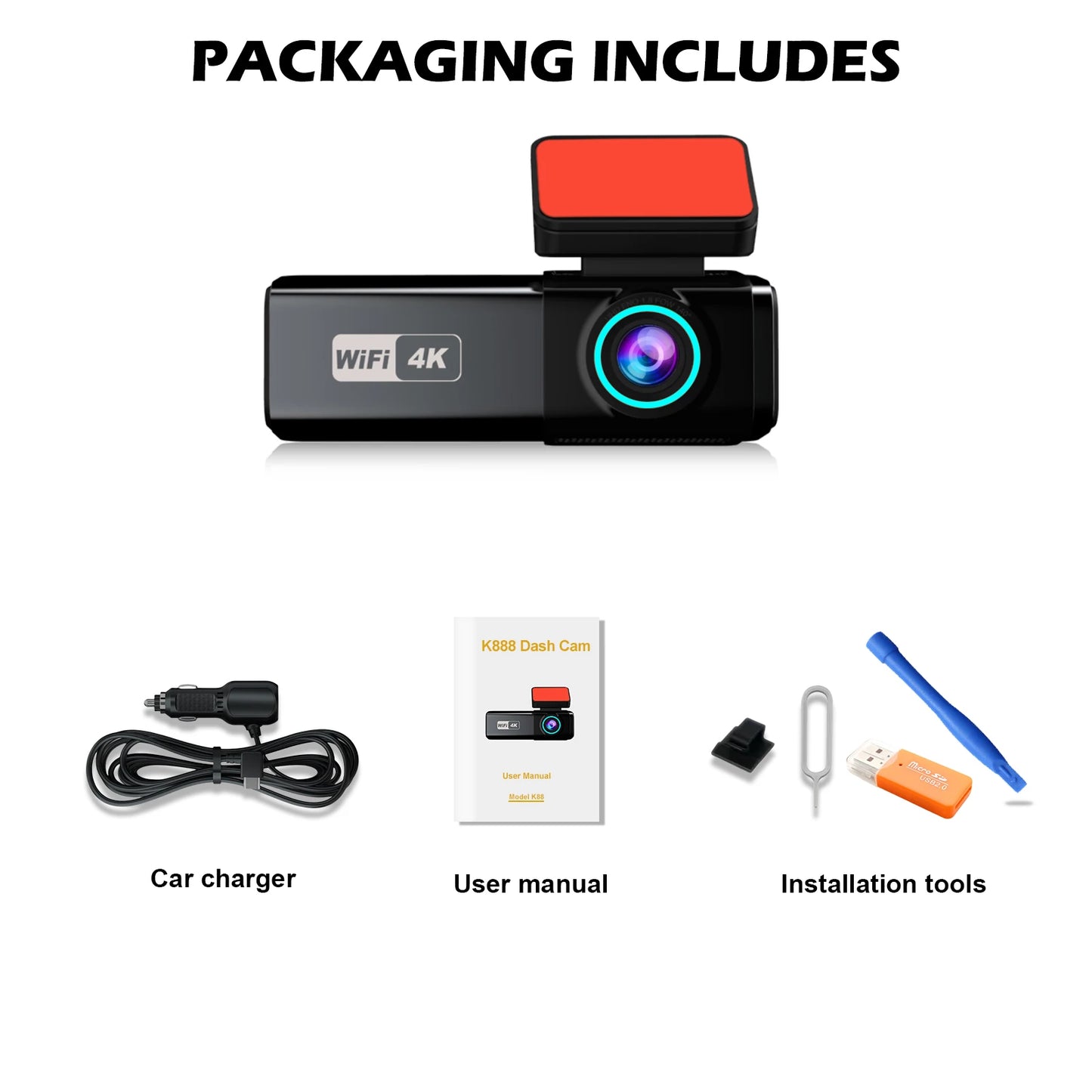 DriveCam Guardian Elite: 4K UHD Dual Lens Dash Cam
