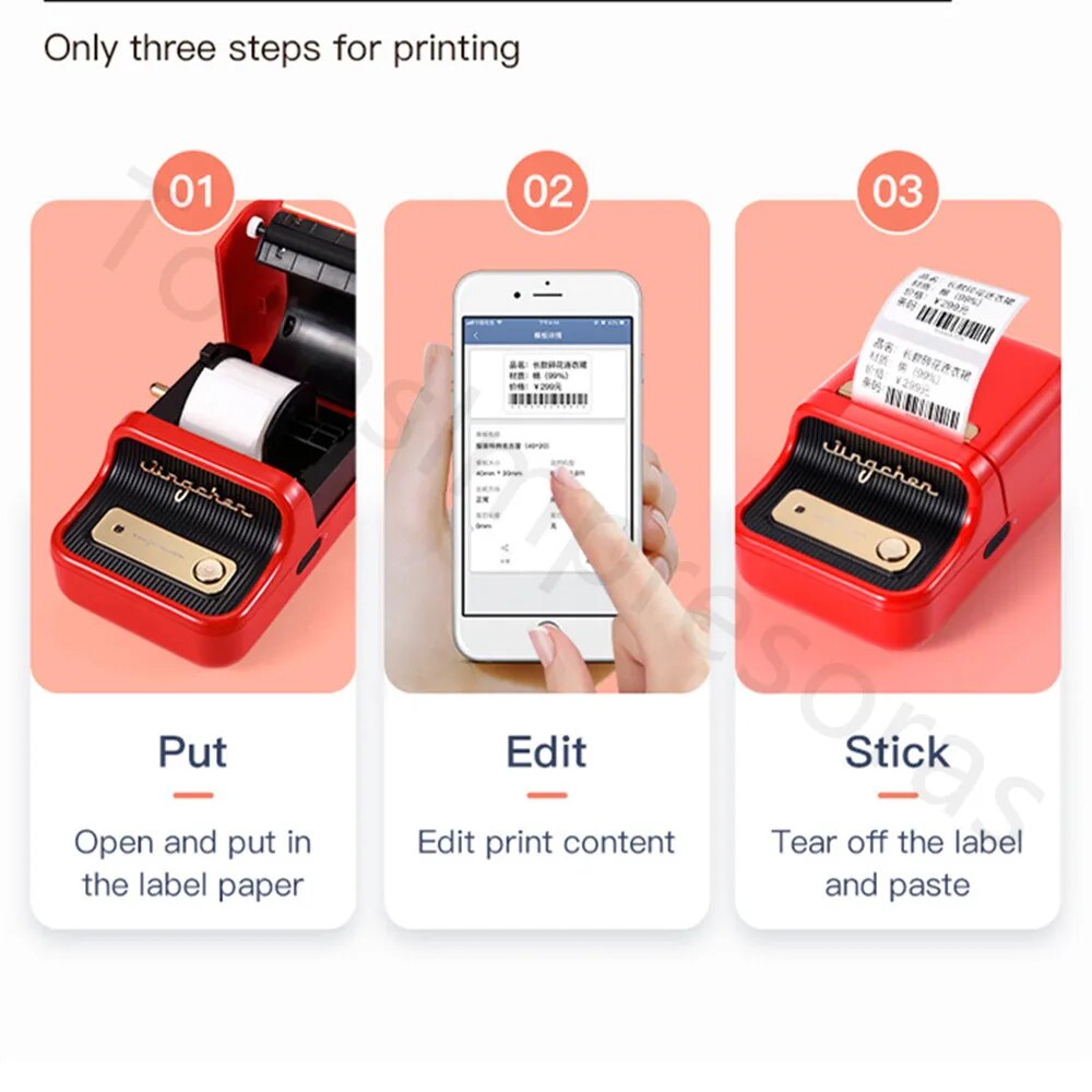 Wireless Portable Thermal Label Printer